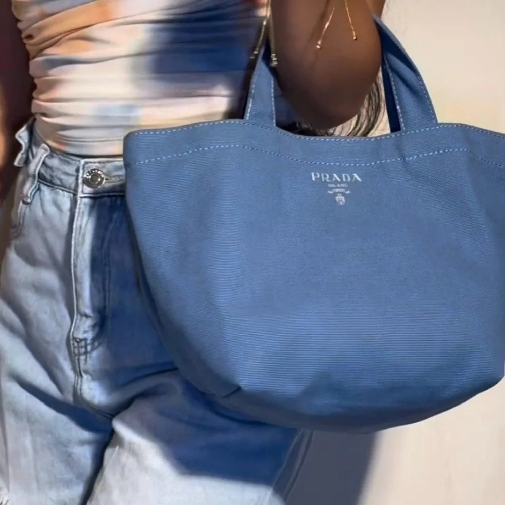 Prada Blue Tote Bag - Picture 9 of 9